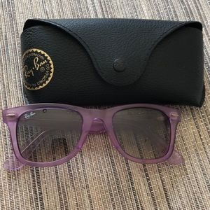 Used Ray Ban light transparent strawberry